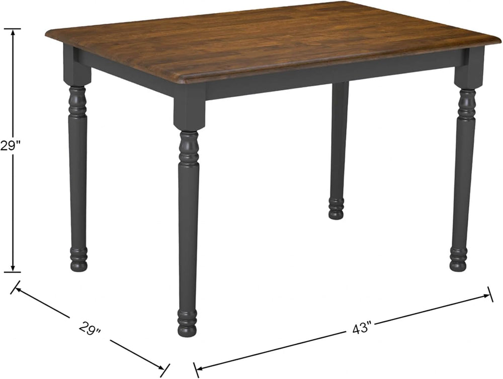 Kmax Small Dining Table for 2-4, Solid Wood Dining Table for Small Spaces 2 P...