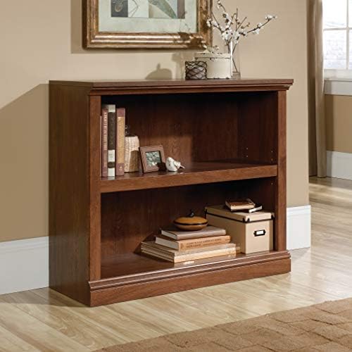 Sauder 2 Tier Book Shelf Wooden Bookcase Multipurpose Bookshelf for Home Offi...