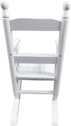 White Rocking Chair for Children - Durable Indoor Outdoor Rocker - Suitable for Toddlers and Kids - Enhances Home and Garden Decor