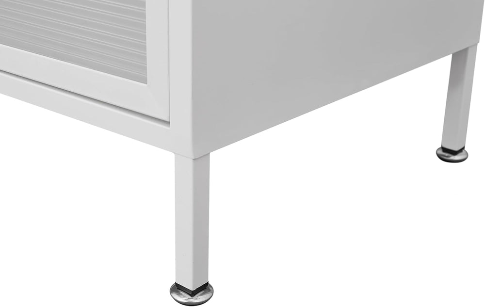 73" Metal Kitchen Pantry Cabinet with Flip Door - 6-Tier Storage Hutch w...