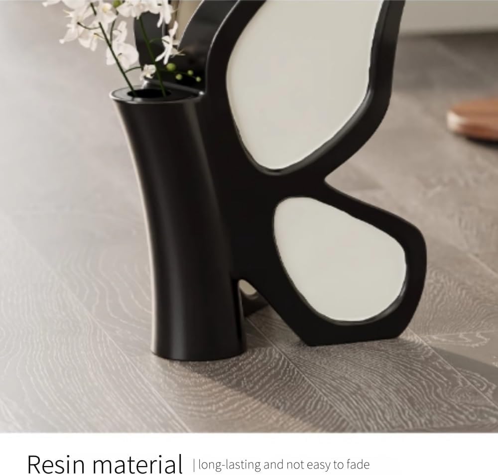 Butterflies Accent Side Table Vintage Round Tray Top End Table Artistic Sculp...