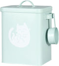 Dog and Cat Food Storage Container 6L, Cute Pet Food Storage Containers with Lids Airtight, Metal Cat Food Bin with Measuring Cup, Durable Airtight Cat Food Container for Pet Owners(#3)