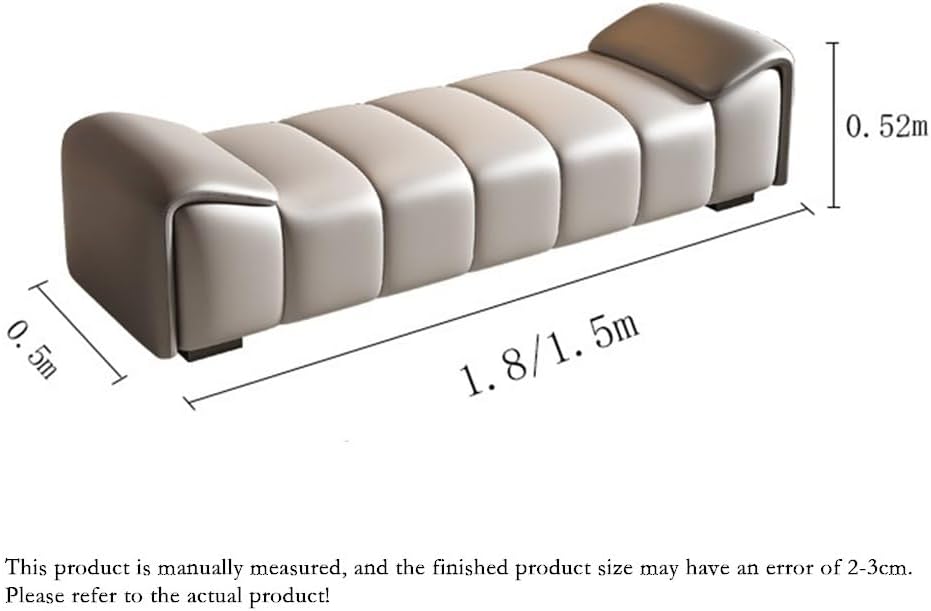 Modern Leather Bed End Stool Modern Bedroom Bedside Cloakroom Long Bench Shoe...