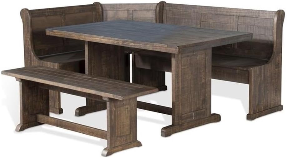 Pemberly Row 4-Pieces Dining Set Wood, Rectangular in Cherry (36" H x 75...