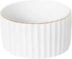 Paper Clip Holder for Desk Ceramic Paperclip Holders, Office Desktop Paperclips Binders Dispenser Organizer, White