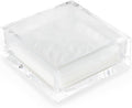 Huang Acrylic Clear Square Paper Napkin Holder | For Cocktails, Hosting, Picnics, Weddings, Parties | Long Lasting Premium Acrylic Construction