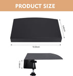 17 inch Corner Desk Connector Platform for Mounting Under-Desk Keyboard Trays on L-Shaped Workstations,Platform Extender Attachment (Black)