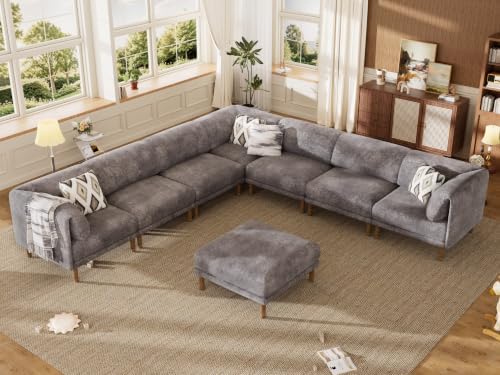 Cloud Sectional Couches for Living Room,Modular Sectional Sofa,Grey | Extra D...