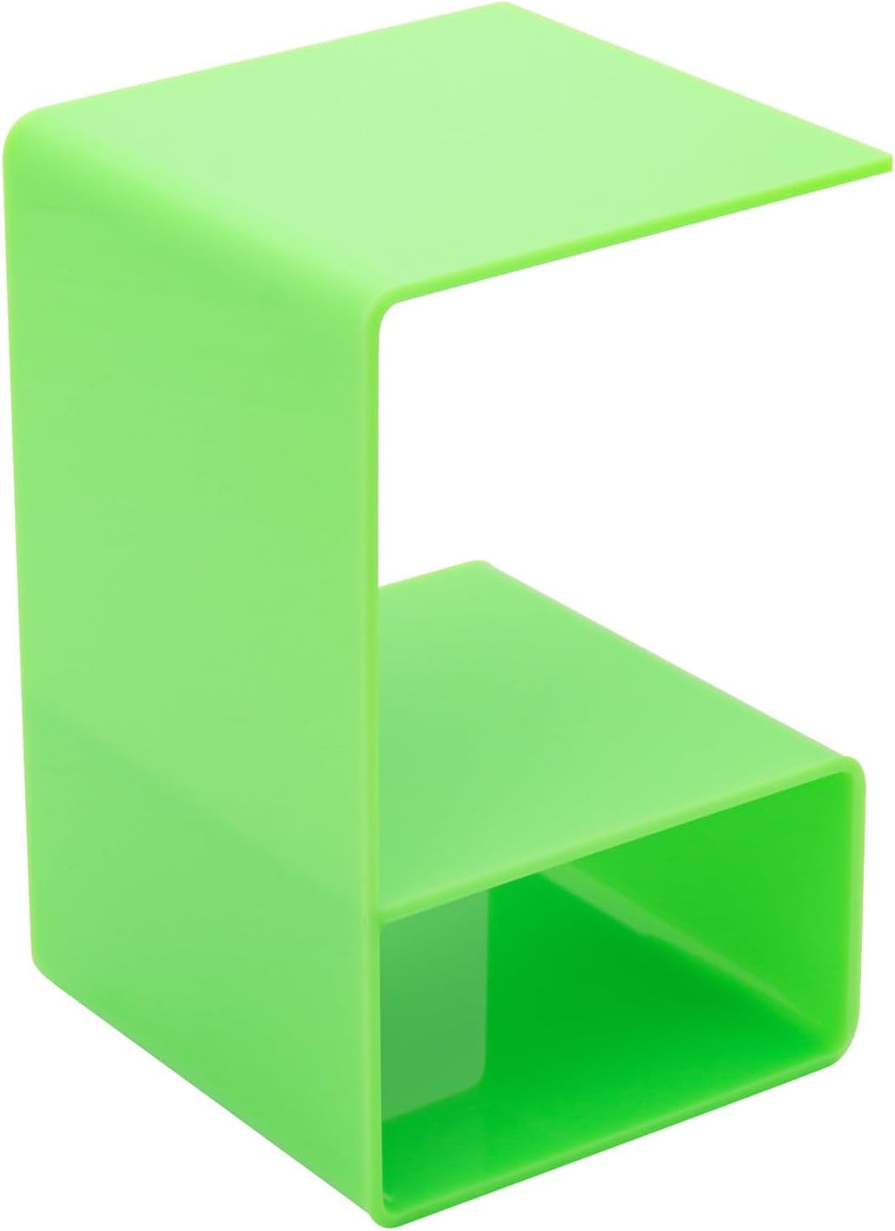 CNCEST Acrylic End Table for Nightstand,22" H C-Shaped End Table for Liv...