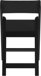 Flash Furniture Hercules Tucker Commercial Black Resin Folding Chair - Lightweight, Vinyl Padded Removable Seat, Indoor Outdoor Use, Event & Wedding Ready, Set of 4