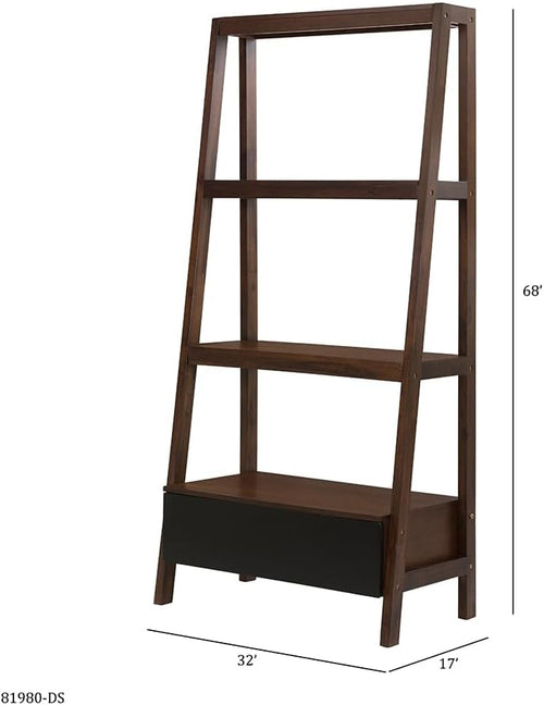 32x17x68 Ladder Shelf, Ladder Style Display Shelf