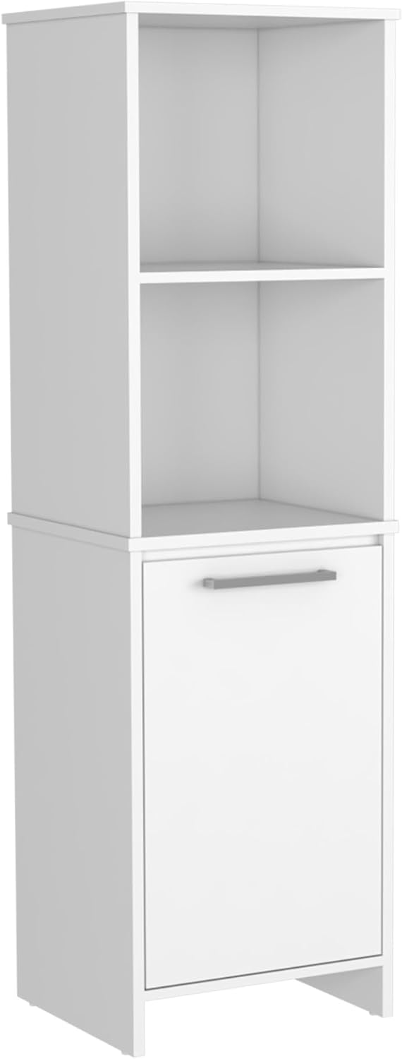 Farmhouse Kitchen Pantry Feery, Single Door Cabinet, Interior and External Sh...