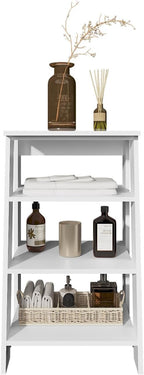 BATHBI 30" High 4-Tier Ladder Shelf Organizer