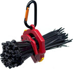 One Touch Cable Tie Holder/Zip Tie Organizer (Red)
