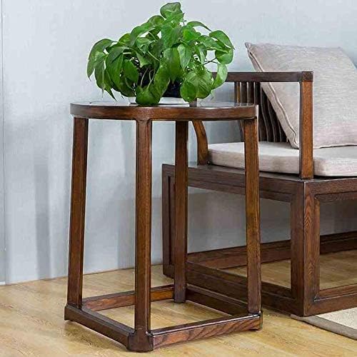 Telephone Table, Solid Wood Side Table,Sofa Table,Living Room Moving Round Ta...
