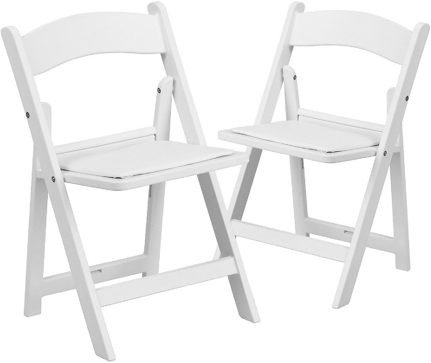 2 Pack Kids White Resin Folding Event Party Chair