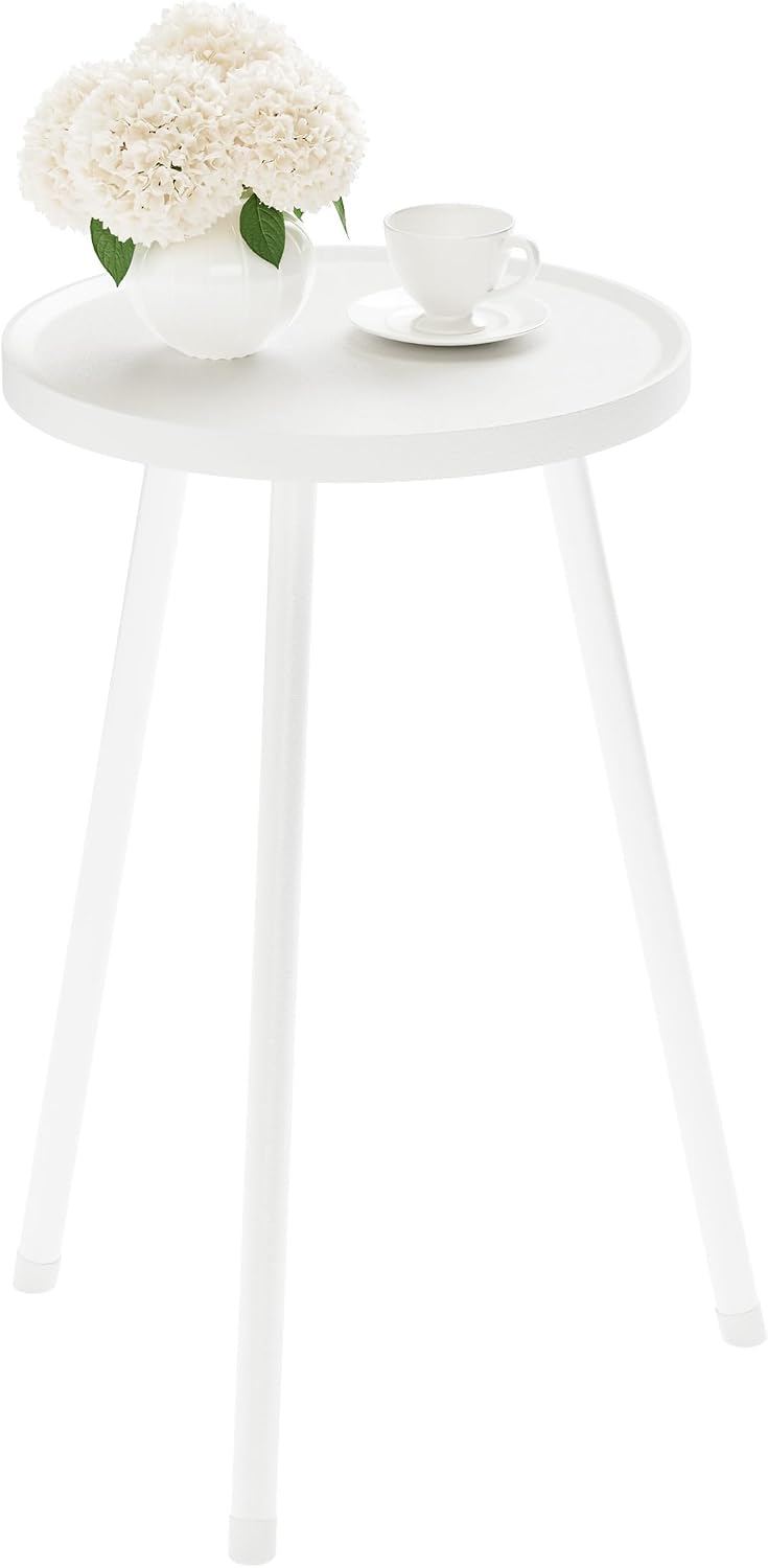 Small Couch Side Table, Drink Table, Mini Round End Table, Coffee Table, Snac...