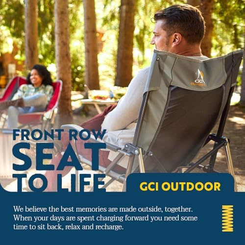 GCI Outdoor Roadtrip Rocker Camping Chair | Portable, Folding Rocking Chair w...