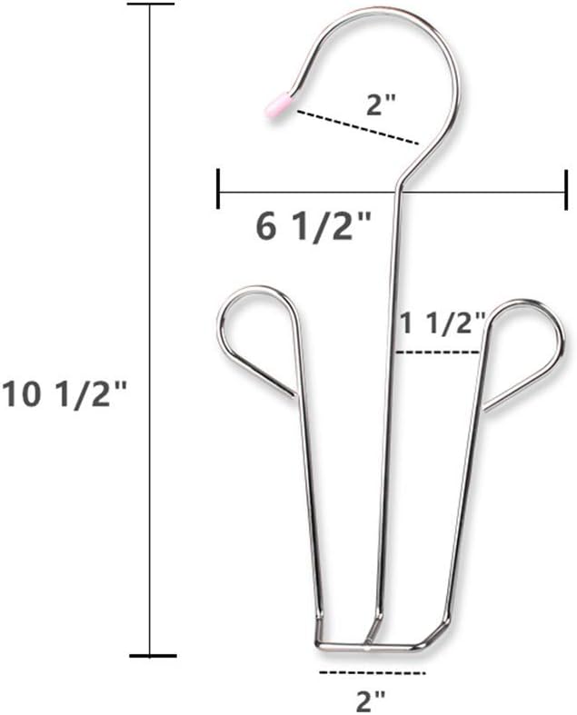 Leoyoubei 5 Pack Stainless Steel Shoes Hanger Drying Rack for Dehumidifying Hanging Leather Shoes,Double Hook Design Drying Shelf Storage Organizer,Closet Organizer Storage