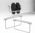 Foldable RV Shoe Rack, 13INCH Aluminum Wall-Mounted Camping Shoe Organizer, 90° Foldable Design for Space Saving, Easy Install Shoe Holder for RV, Camper, Tiny House, Apartment