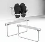Foldable RV Shoe Rack, 13INCH Aluminum Wall-Mounted Camping Shoe Organizer, 90° Foldable Design for Space Saving, Easy Install Shoe Holder for RV, Camper, Tiny House, Apartment