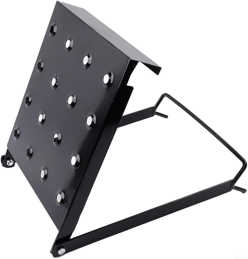 Telescoping Folding Ladder Shelf for Aluminum Alloy Construction Designed to Support Tools Oil Drums and Personnel on Scaffolding (Silver)