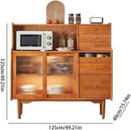 Entryway Cabinet Modern Simple Solid Wood Dining Sideboard Restaurant Cupboard Home Storage Cabinet Sideboard Storage Cabinet