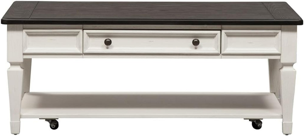 Liberty Furniture Allyson Park 3 Piece Living Room Table Set - Drawer Cocktai...