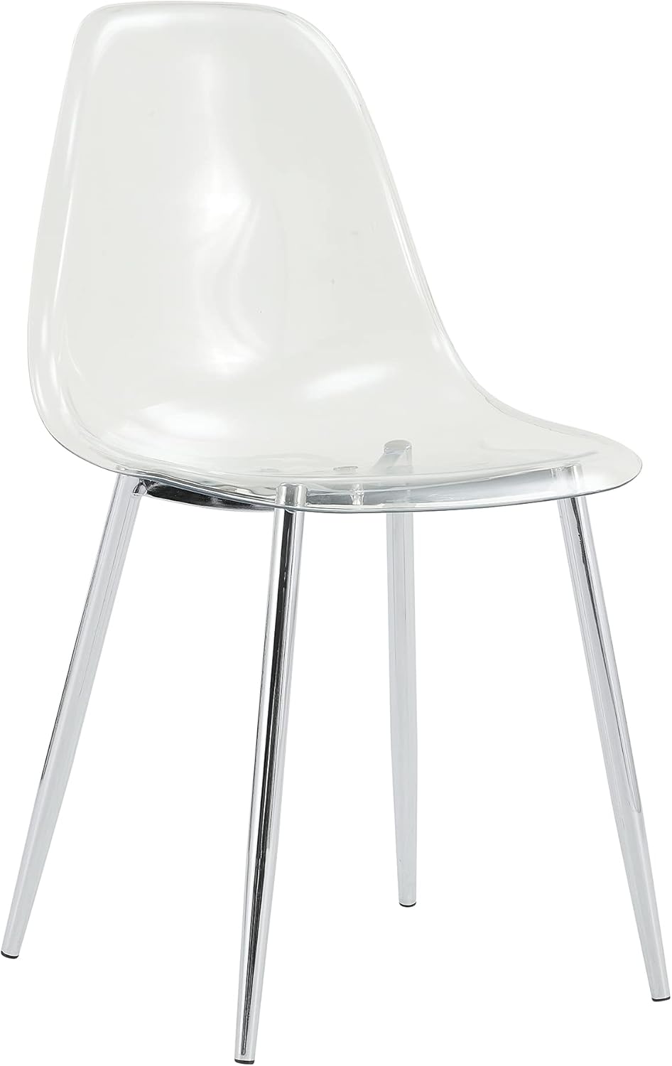 Baysitone Clear Dining Chairs Set of 12, Modern Kitchen Chairs with Transpare...