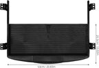Under Desk Keyboard Tray with Adjustable Height, Ergonomic Slide-Out Keyboard Organizer, Black ABS Holder for Home and Office Use