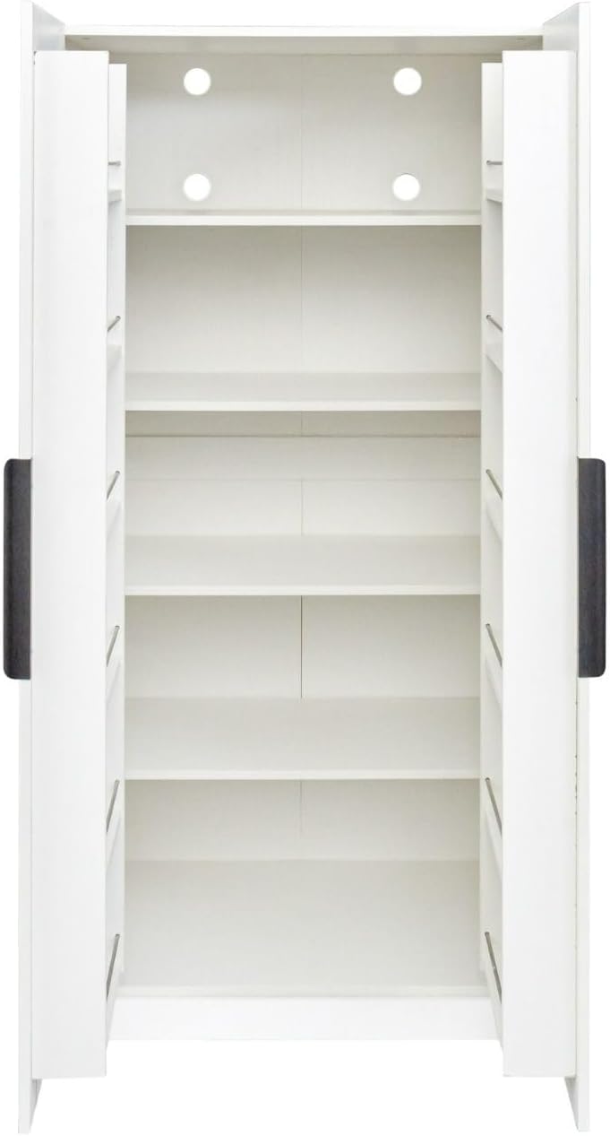 Kitchen Pantry Cabinet 62.99" Tall, Freestanding Storage Cupboard with S...