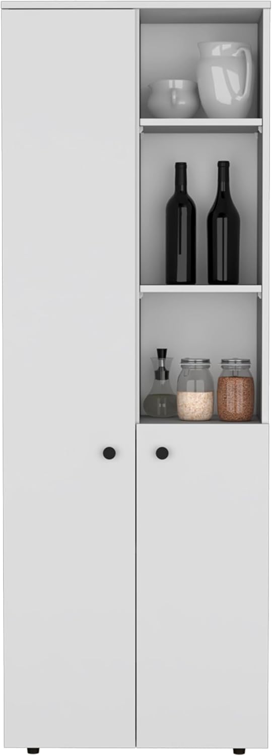 Riner 67" Tall Slim Pantry Organizer with 8 Shelves, 2 Doors & Moder...