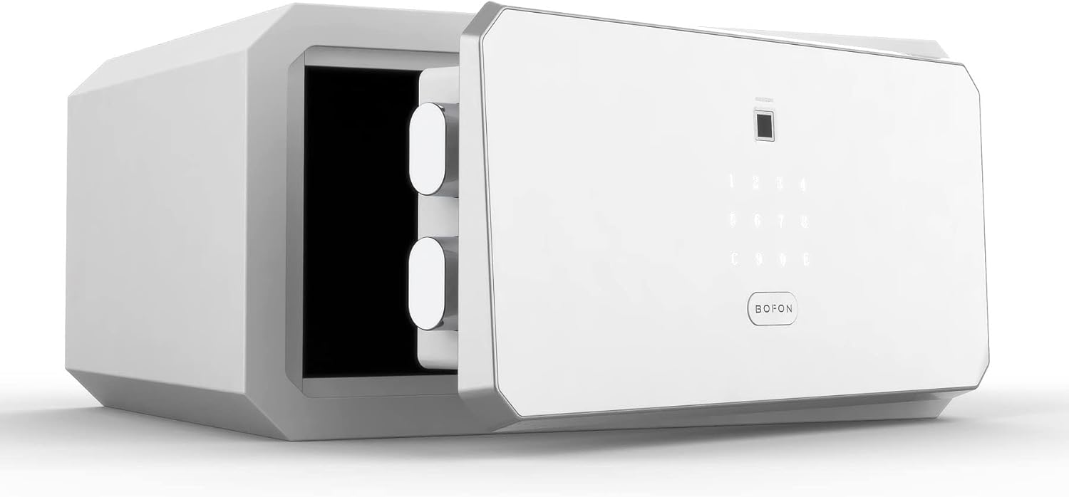 Biometric Safe Box with Key, Security Box, Fingerprint Password,Safety Boxes for Home,W-Series 1.45 Cubic