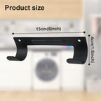 Ironing Board Hanger Wall Mount Ironing Board Holder Organizer Wall Rack for Laundry Rooms Storage Rack Hanging Shelf Hanger (Black)