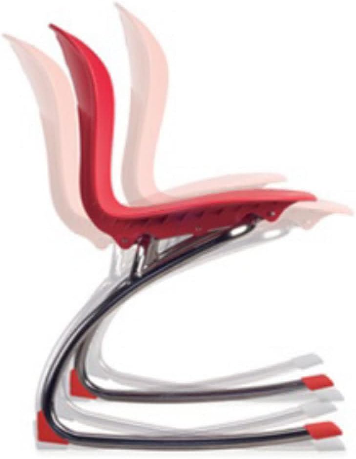 Virco ZROCK18 ZUMA Rocking Chair 18" Seat Height (Set of 2) - Black | For 5th Grade to Adult, Flexible Seating, Promotes Focus, Ideal for Classrooms and Libraries, No Assembly Required