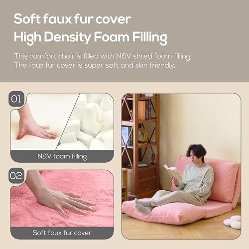 N&V Folding Matress Sofa Bean Bag Bed, Foam Filling Folding Matress Sofa,...