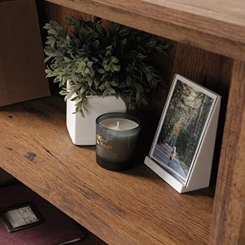 Sauder 3 Tier Book Shelf Wooden Bookcase Multipurpose Bookshelf for Home Offi...