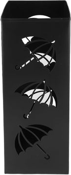 Metal Umbrella Stand, Steel Umbrella Holder with Powder Coated Rustproof Finish, Compact Space Saving Design for Home Office Entryway, Indoor Outdoor Umbrella