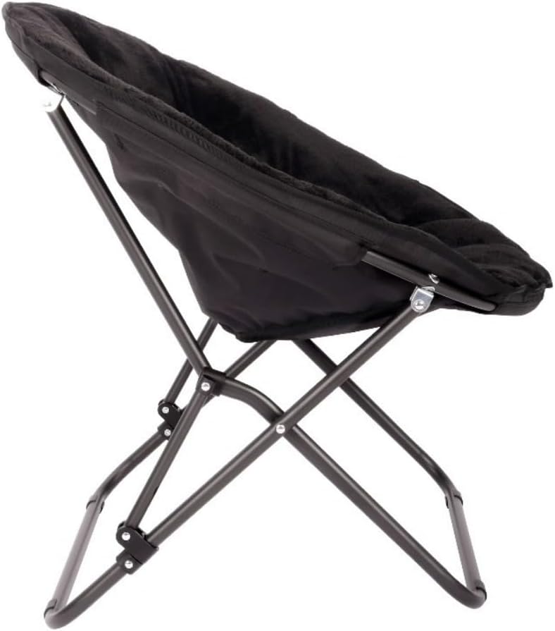 Saucer Chair for Kids and Teens in Black Color (Black)