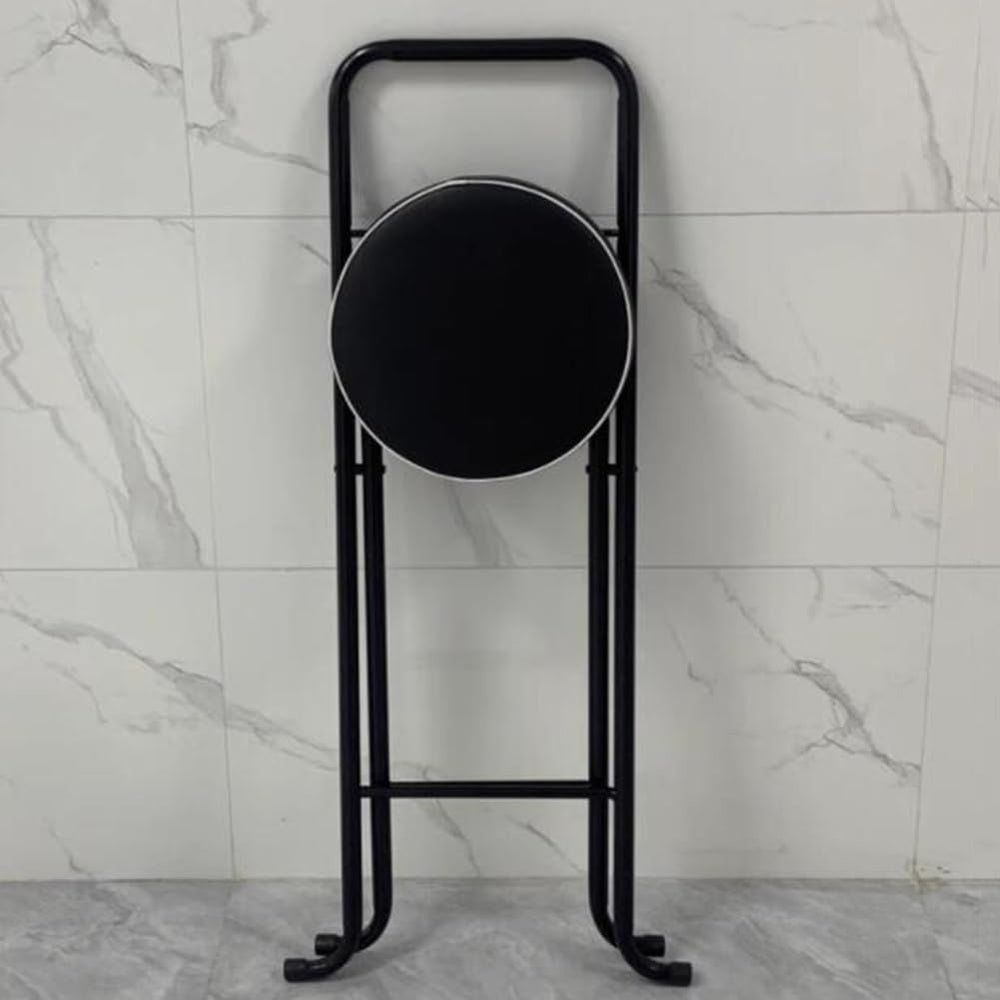 Folding Bar Stool (32inch/80cm)- Comfortable Padded Seat -Kitchen Counter Bre...
