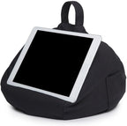 Soft Tablet Pillow Stand - with Pockets, Anti-Fall Book Holder for Bed, Hands-Free Lap Support for Sofa, Lightweight Travel Mount for Car, Phone Glasses Storage Cushion | for Sofa Bed Washroom