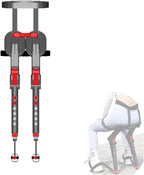 Adjustable Chairless Wearable Invisible Chair,Invisible Chair Wearable Exoskeleton Human Wearable Seat,Anywhere Camping Folding Stool 5 Gear Adjustable Heights