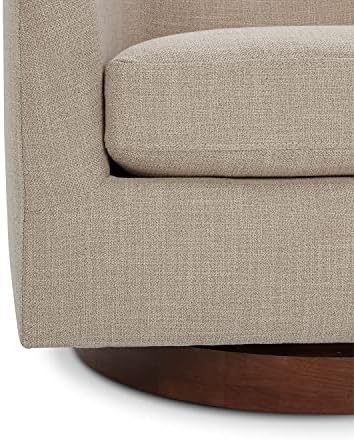 CHITA Swivel Accent Chair Set of 2, Wood Frame, Fully Assembled, Flax Beige |...