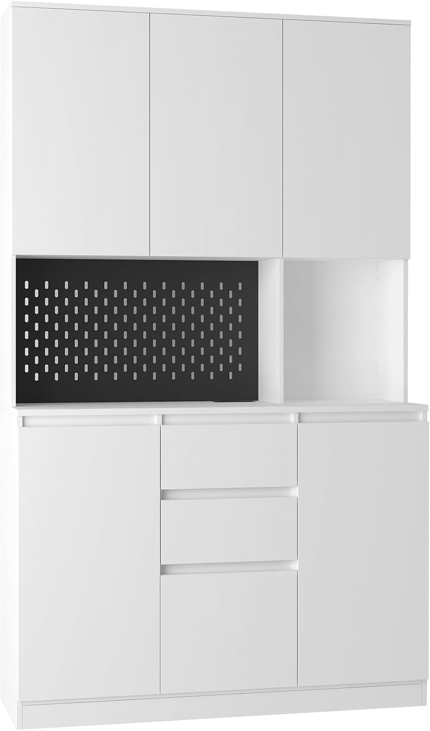 74" Pantry Cabinet,Microwave Cabinet with Storage,Freestanding Buffet Cu...