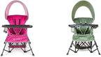 Baby Delight Go with Me Venture Portable Chair Bundle with Canopy, Snack Tray | for Indoor & Outdoor Use | Adjustable Pink & Green Styles | Fits Children up to 8 Years Old