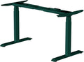 Fromann Dual Motor Electric Standing Desk Frame 3 Tier Legs Height Adjustable Handset with USB A+ C Ports Sit Stand up Desk Base for Home and Office (Green)