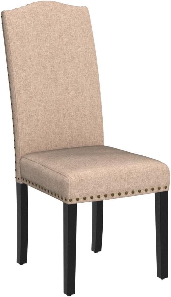 Yaheetech Upholstered Dining Chairs Set of 4, Modern Kitchen Chairs with Nail...