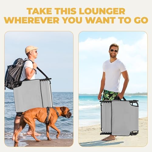 Yaheetech 26.4" Tanning Chair with Face Hole, 5-Position Adjustable, Gra...
