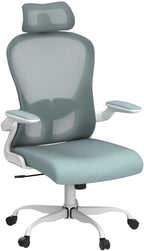 Office Chair, High Back Ergonomic Desk Chair, Breathable Mesh Desk Chair with Adjustable Lumbar Support and Headrest, Swivel Task Chair with flip-up Armrests, Executive Chair for Home Office