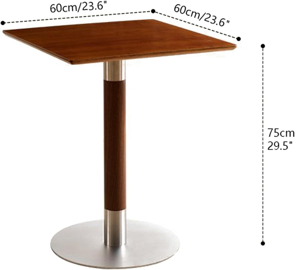 Wood Side Table, Modern Pedestal Accent Table Mid-Century Leisure Table for H...